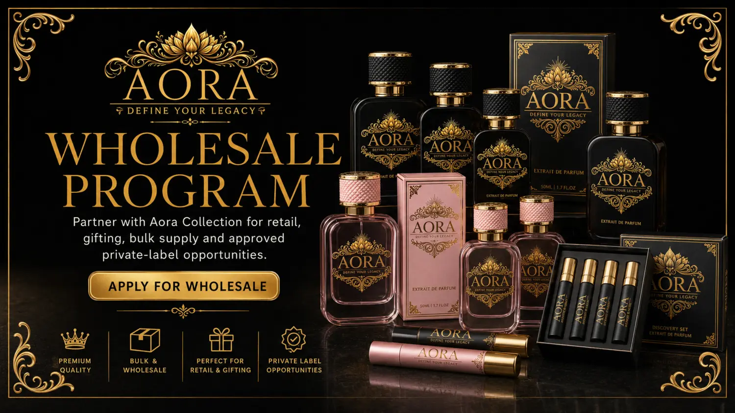 AORA wholesale fragrance program